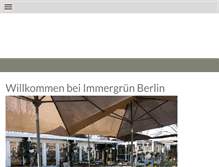Tablet Screenshot of immergruen-berlin.de